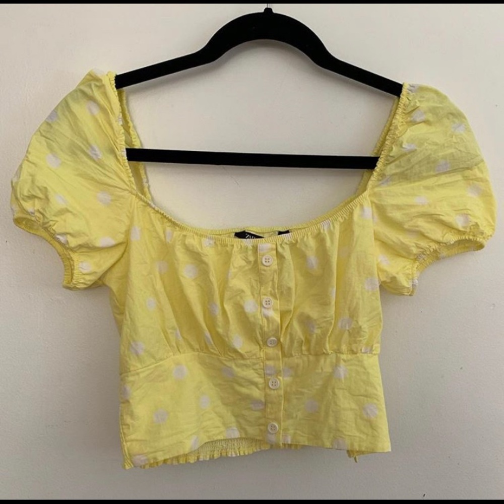 zara puff sleeve top